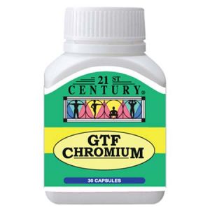 21st Century GTF Chromium 200mcg Capsules - 30s