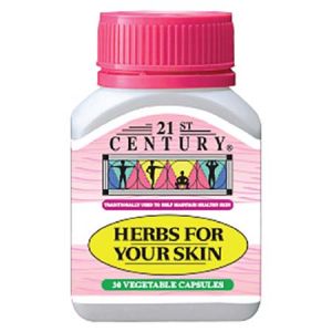 21st Century Herbs For Your Skin Capsule 30s - 30s