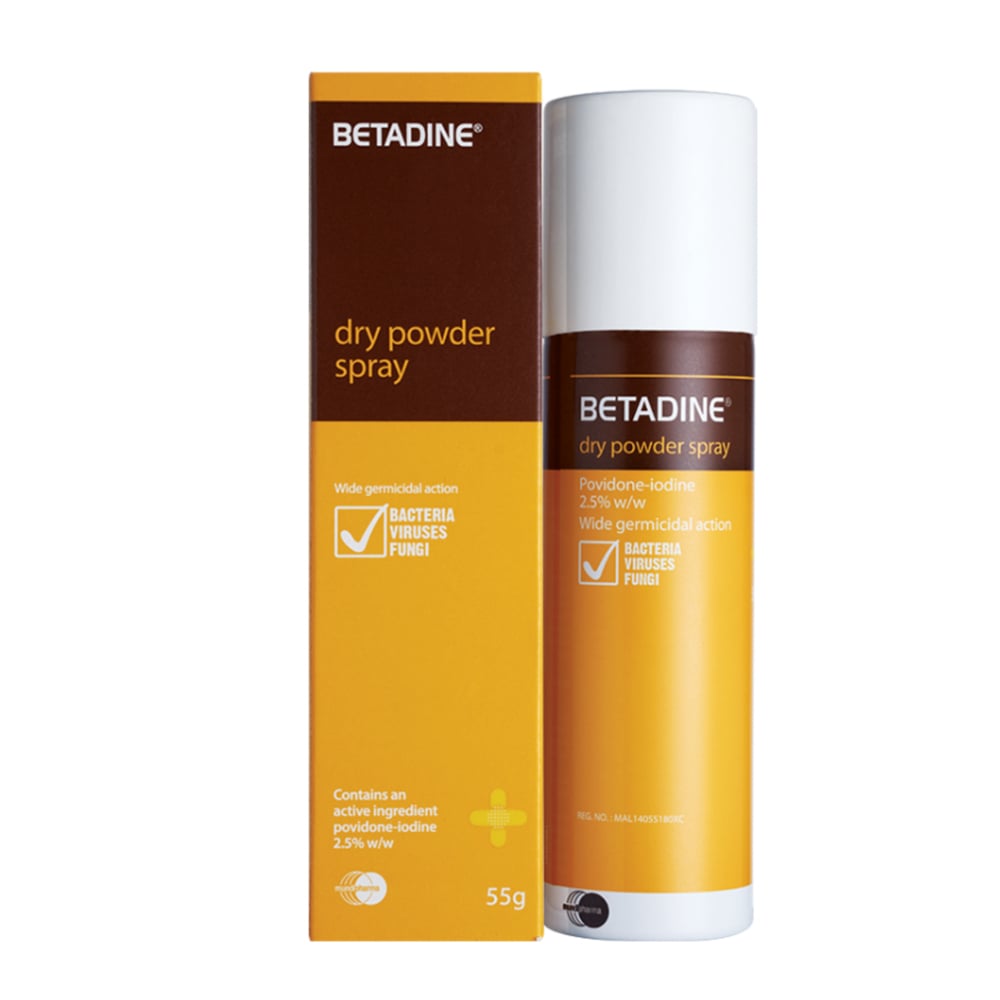 Betadine Dry Powder Spray - 55g