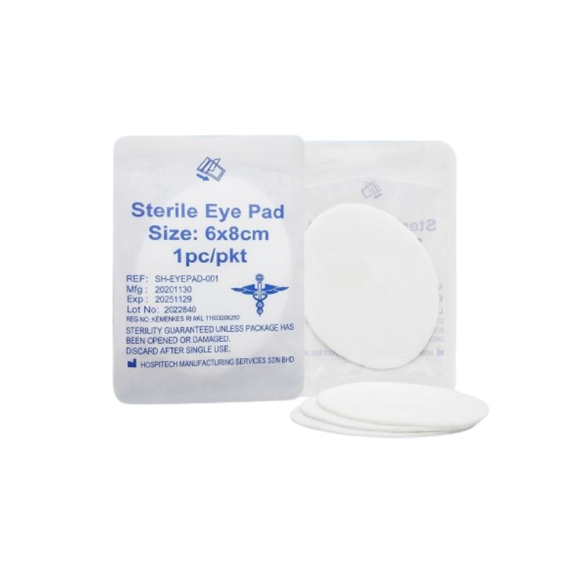 Hospitech Sterile Non Adhesive Eye Pad - (6x8cm)