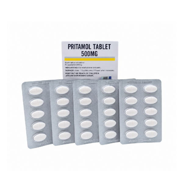 Pritamol 500mg Tablet