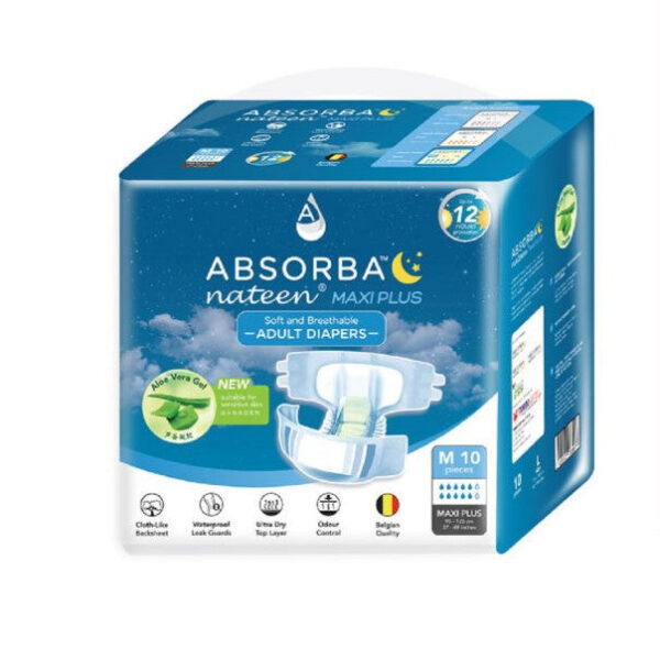 Absorba Nateen Maxi Plus Adult Diaper (M)