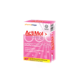 Actimol Menstrual Tablet paracetamol formulation for menstrual pain and period cramps | DoctorOnCall Malaysia