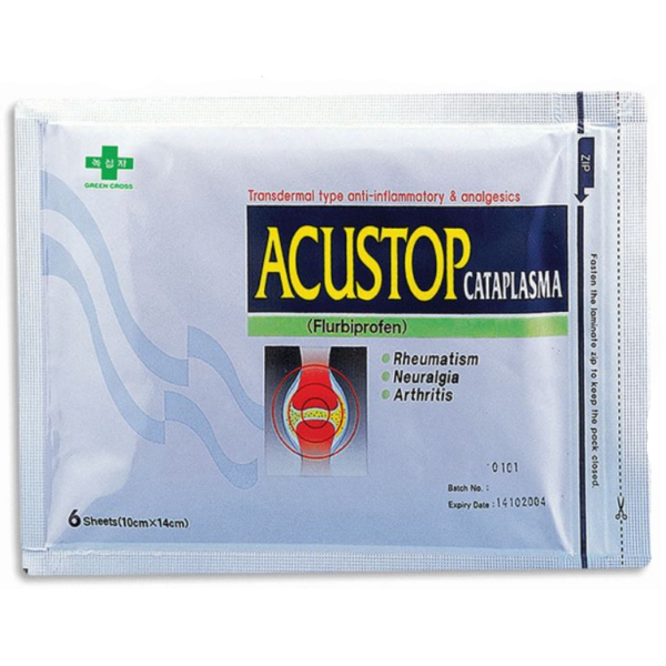 Acustop 40mg Plaster ketoprofen transdermal patch for localised muscle and joint pain | DoctorOnCall Malaysia