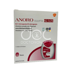 Anoro Ellipta 62.5/25mcg Accuhaler - 30-doses