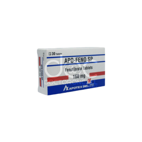 Apo-Feno Sp 160mg Tablet | fenofibrate | high triglyceride cholesterol tablet | DoctorOnCall Malaysia