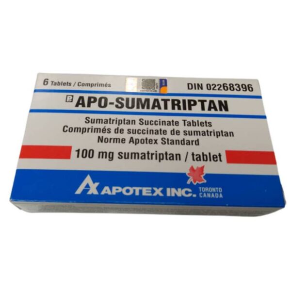 Apo-Sumatriptan 100mg Tablet - Migraine Headache Treatment Malaysia
