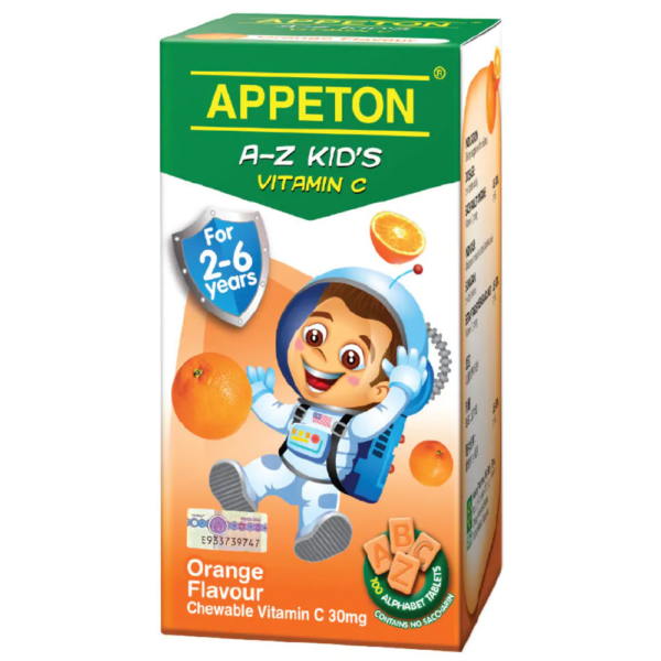 Appeton A-Z Kid’s Vitamin C 30mg Tablet 100s