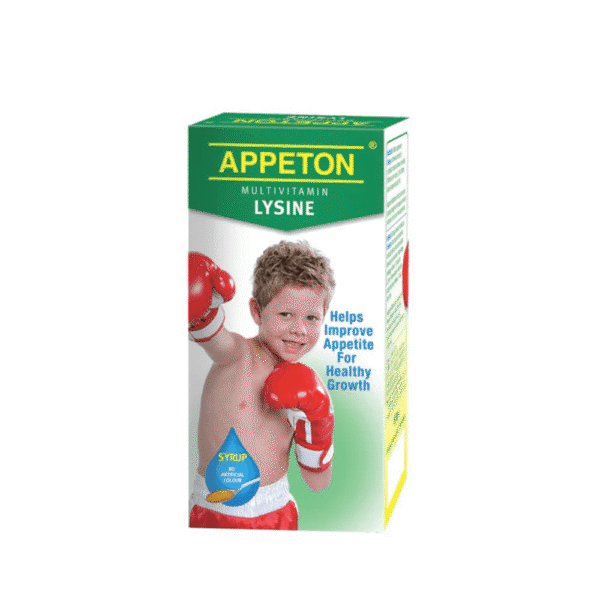 Appeton Multivitamin Lysine Syrup (Fruity Flavour)