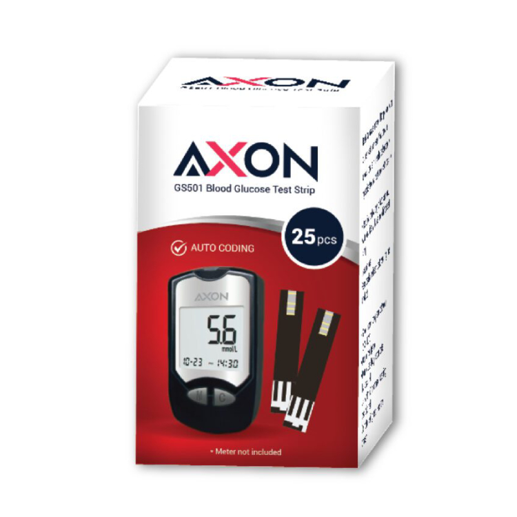 Axon Blood Glucose Monitoring System + Test Strips  + Lancets (GM501)