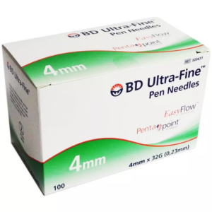 BD Ultra Fine 32G (4mm) Pen Needles - 100s