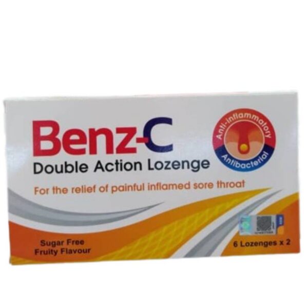 Benz-C Double Action Fruity Lozenge - Vitamin C Throat Lozenge Malaysia