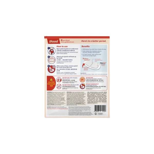 Blood MenstruHeat Patch For Menstrual Pain