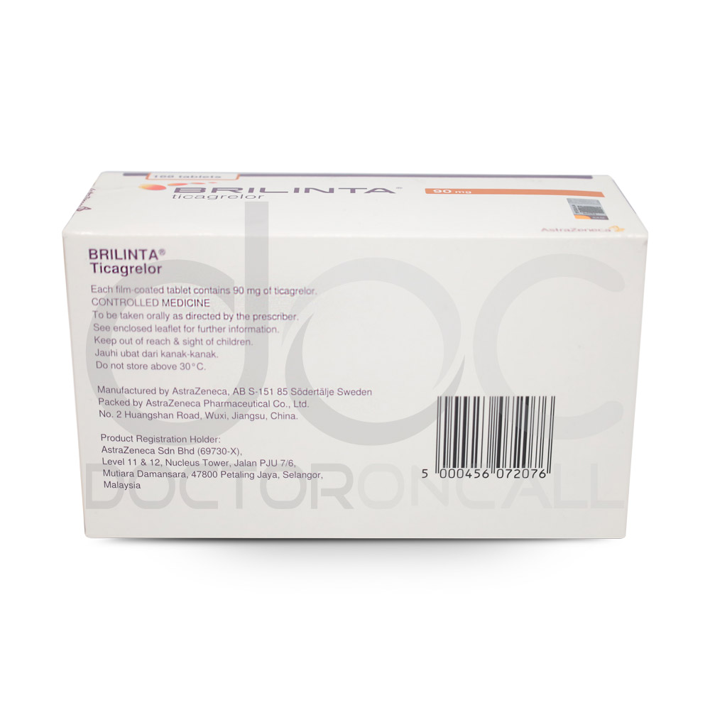 Brilinta 90mg Tablet