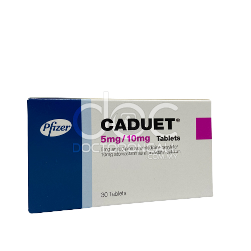 Caduet 5mg/10mg Tablet