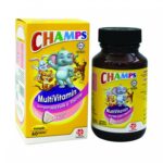 Champs Multivitamin with Folic Acid and Taurine Chewable Tablet (Lychee) 60s