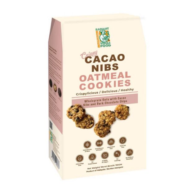 Chocolate Chip With Cacao Nibs Oatmeal Cookies
