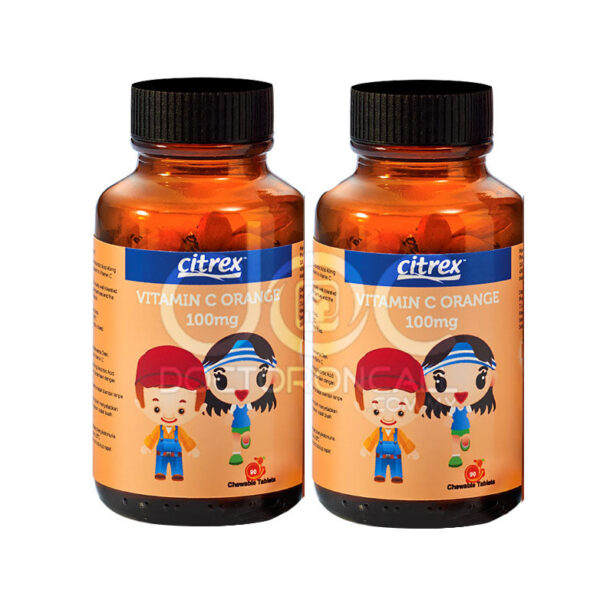 Citrex Junior Vitamin C 100mg Chewable Tablet (Orange)