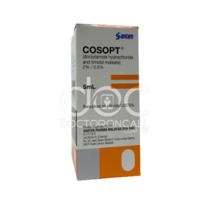 Cosopt 2%/0.5% Eye Drops - 5ml