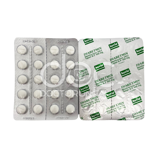 Diabetmin 500mg Tablet