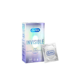 Durex Invisible Extra Lubricated Condom - 10s