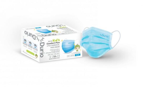 Durio 541K Kid’s Comfort Plus 4 Ply Surgical Face Mask 40s