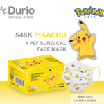 Durio 546K Pokemon Kids 4 Ply Surgical Face Mask 40s