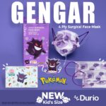 Durio 546K Pokemon Kids 4 Ply Surgical Face Mask 40s