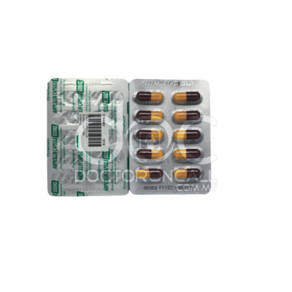 Dyna Ampicillin 500mg Capsule | ampicillin | broad-spectrum antibiotic infection capsule | DoctorOnCall Malaysia