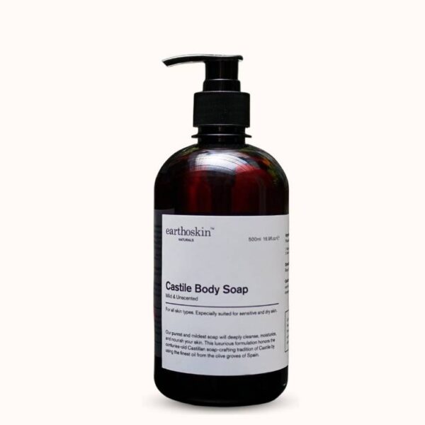Earthoskin Naturals Castile Body Soap (Mild &  Unscented)