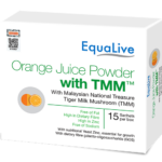 Equalive Orange Juice Powder + Tiger Milk Mushroom Sachet