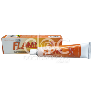 Flanil Cream topical anti-inflammatory for muscle pain, bruising and soft tissue injury | DoctorOnCall Malaysia