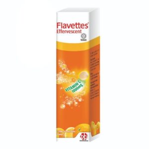 Flavettes Vitamin C 1000mg Effervescent Tablet - 30s (Orange)