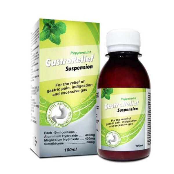 Gastrorelief Suspension 100ml | aluminium hydroxide magnesium hydroxide | antacid gastric relief suspension | DoctorOnCall Malaysia