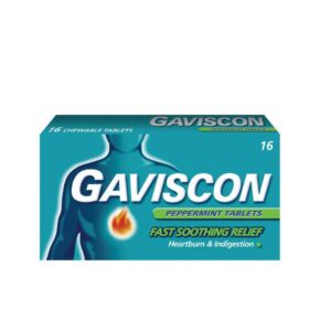 Gaviscon Peppermint 250mg Chewable Tablet
