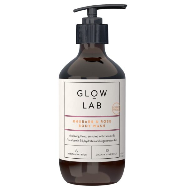 Glow Lab Body Wash Rhubarb and Rose