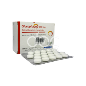 Glucophage 850mg Tablet