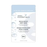 Herbal Essentials Rescue Revive Sheet Mask With 10% Moisture Complex And Chamomile Extract