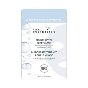 Herbal Essentials Rescue Revive Sheet Mask With 10% Moisture Complex And Chamomile Extract - 1s