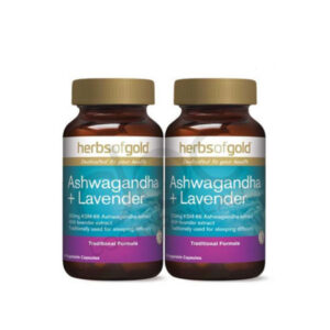 Herbs of Gold Ashwagandha +Lavender Capsule 60s x2