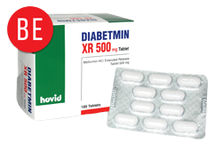 Hovid Diabetmin XR 500mg Tablet - 100s
