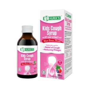 Hurix's Kids Cough Syrup with Ivy Leaf Extract + Mixed Berries - 60ml