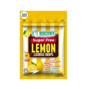 Hurix's Sugar Free Lemon Licorice Drops - 20g