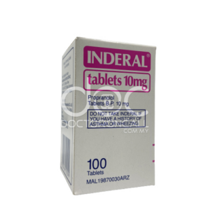 Inderal 10mg Tablet - 100s