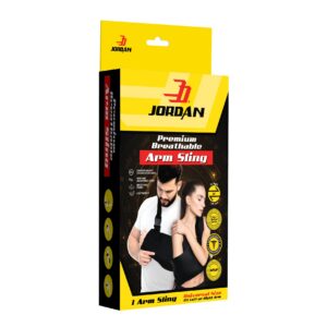Jordan Arm Sling Premium Breathable Black (Free Size) - 1s