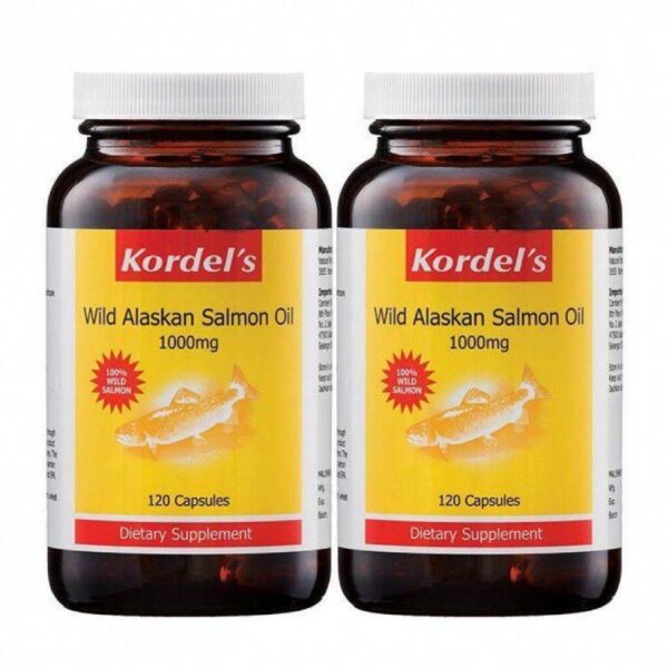 Kordel’s Wild Alaskan Salmon Oil 1000mg Capsule 120s x2