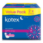 Kotex Soft & Smooth Overnight 28cm Non Wings Pad