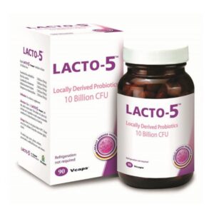 Lacto-5 Probiotics 500mg Capsule - 90s x2 + Percuma 30s