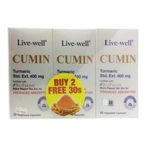 Live-well Cumin 400mg Tablet 60s x2 + 30s