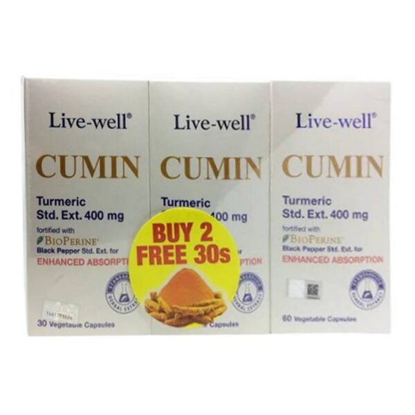 Live-well Cumin 400mg Tablet